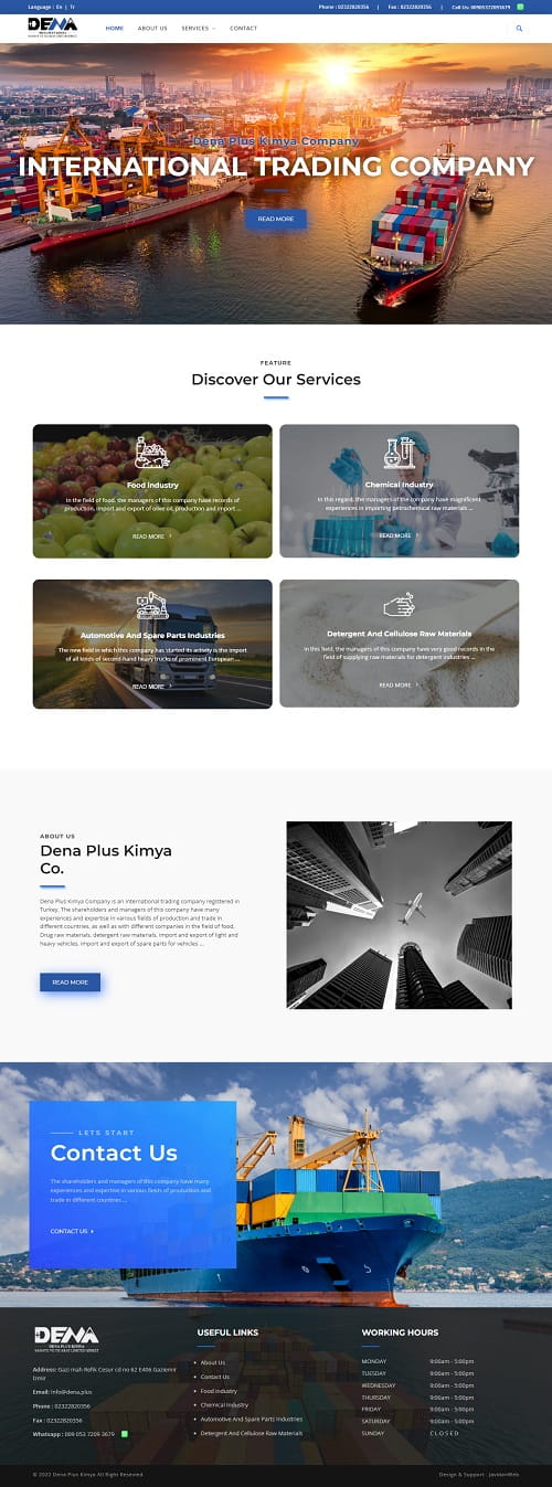 طراحی سایت شرکتی - دنا پلاس
