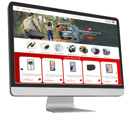 طراحی سایت فروشگاهی موبایل و لپ تاپ