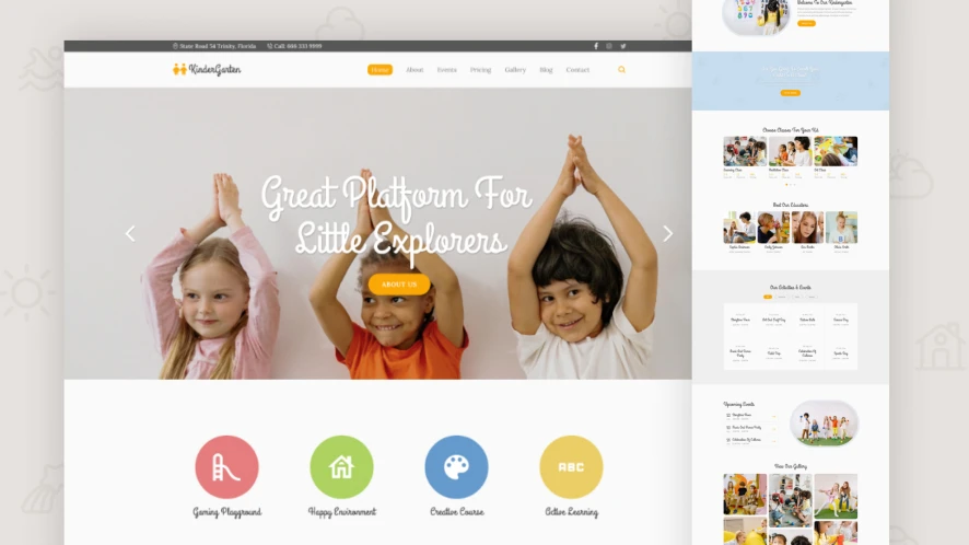 طراحی سایت مهد کودک صفر تا صد