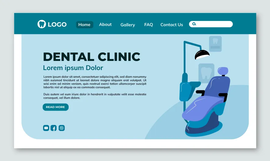 صفحه اصلی سایت دندانپزشکی