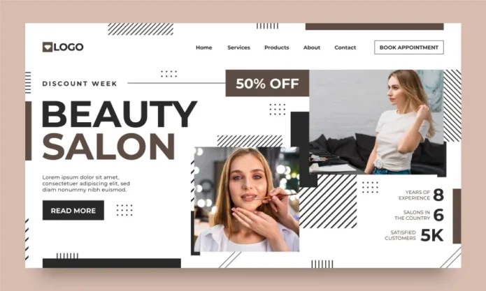 طراحی سایت آرایشگاه سالن زیبایی