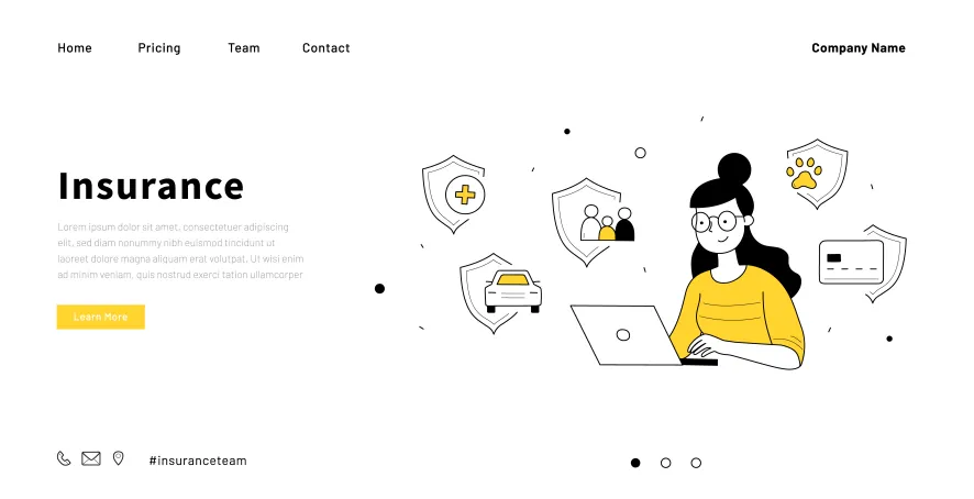 عناصر کلیدی در طراحی سایت شرکت بیمه